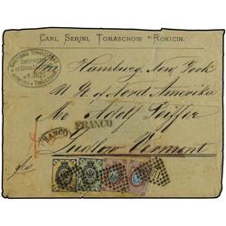 RUSSIA Cover from Tomaschow to New York
