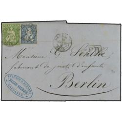 SWITZERLAND LAUSANNE a BERLIN. 10 rp. a