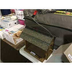 Wooden 2-Sided Bird Feeder