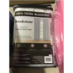 Brookstone Total BlackoutOne Rod Pocket Panel (50" x84")