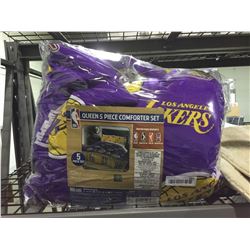 NBA Lakers Queen Size 5-Piece Comforter Set