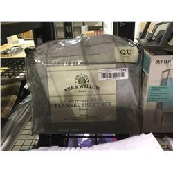 Bee and Willow Heavyweight Queen Size Flannel Sheet Set