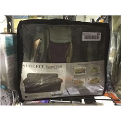 SureFit Sueded Twill Loveseat Slipcover