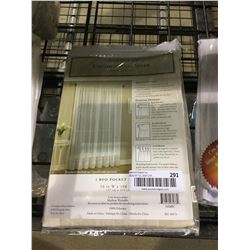 Crushed Voile Sheer Rod Pocket Panel (50" W x 108" L)