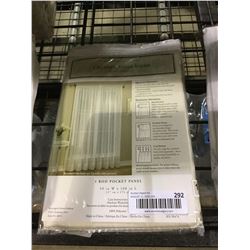 Crushed Voile Sheer Rod Pocket Panel (50" W x 108" L)