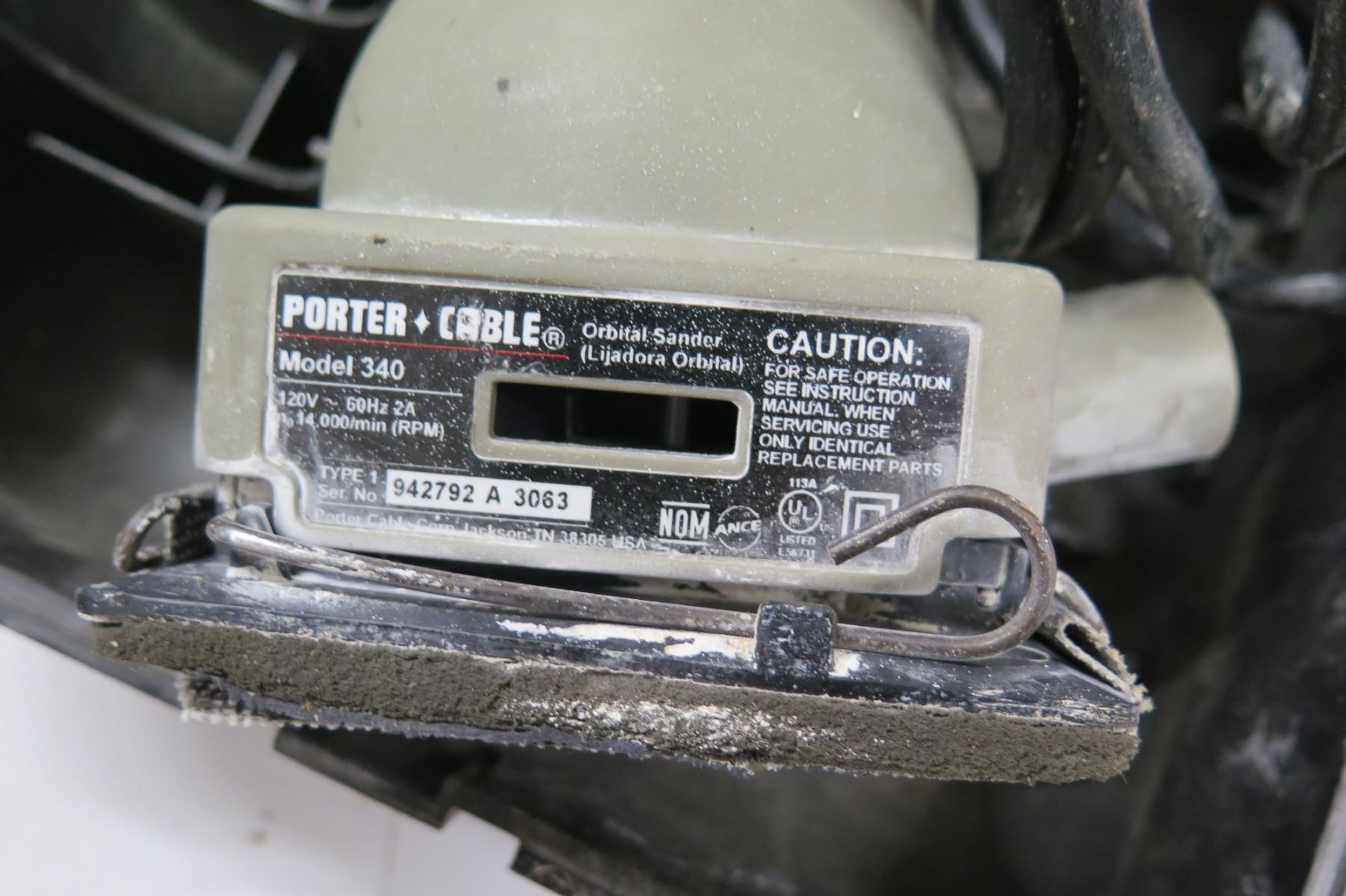 Porter Cable Orbital Sander In Case 120v 60hz Model 340 Oahu Auctions