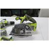 Image 2 : Qty 3 Ryobi Tools: Circular Saw, P271 Drill/Driver, Light & Charger