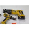Image 8 : Qty 3 DeWalt Power Tools: DC270/DCD951 Drill/Driver & DW938 Reciprocating Saw