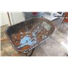 Image 2 : Black Metal Urien Tools Wheelbarrow w/ Wood Handles