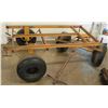 Image 1 : Metal 4 Wheel Wagon Frame Platform Truck Dolly w/ Front Pull Handle