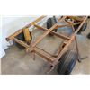 Image 8 : Metal 4 Wheel Wagon Frame Platform Truck Dolly w/ Front Pull Handle