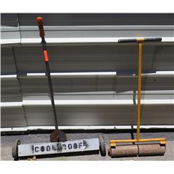 Qty 2 Walk Behind Roof Roller Tools