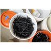 Image 2 : Qty 5 Plastic 5 Gallon Pails w/ Assorted Nails, Sand, etc