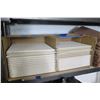 Image 4 : Metal Shelf & Contents: Misc Terra Cotta Tile, New Flat Tile in Box, etc