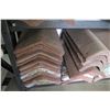 Image 8 : Metal Shelf & Contents: Misc Terra Cotta Tile, New Flat Tile in Box, etc