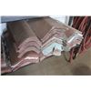 Image 9 : Metal Shelf & Contents: Misc Terra Cotta Tile, New Flat Tile in Box, etc