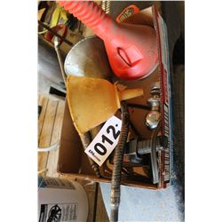 FUNNELS, MAGNETIC HEATER, & TRAILER BALL