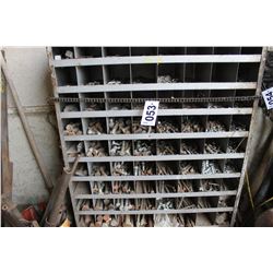 BOLT BIN C/W BOLTS & MISC ON TOP & IN FRONT (WEST WALL)