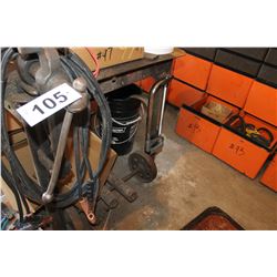 3' X 5' ROLLING STEEL TABLE C/W LEG VISE