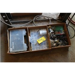 3 BOXES CHAIN REPAIR, 3 PLASTIC CASES OF MISC