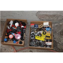 2 BOXES OF BEARINGS & CAPS
