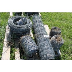 PALLET OF WIRE & GALVANIZED FENCING