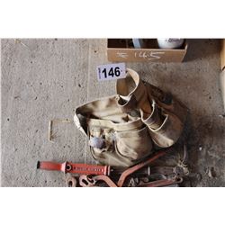 CARPENTER'S APRON, NAIL PULLERS, BOOMERS