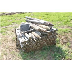 PILE OF FENCE, POSTS & WIRE