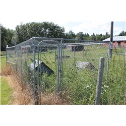 APPROX. 8' X 14' DOG KENNEL & DOG HOUSE