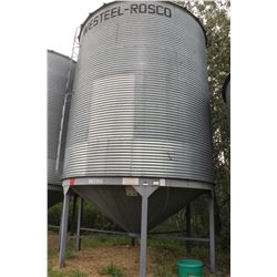 WESTEEL ROSCO 6 RING BIN C/W RETRO HOPPER & LADDER