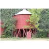 Image 1 : RED WOOD HOPPER BIN
