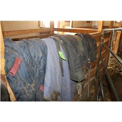 APPROX. 5 HORSE BLANKETS (BY THE PILE)