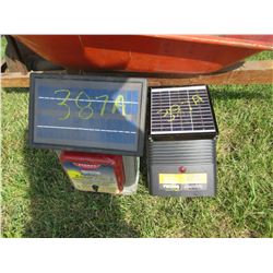 2 SOLAR FENCE CHARGERS