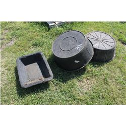 3 RUBBER FEEDERS