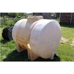 APPROX. 500 GALLON PLASTIC TANK