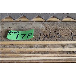 17 PIECES - 1X6'S (14') (ALL FOR ONE MONEY) (BY THE PILE)