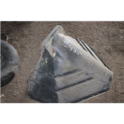 BLACK PLASTIC HOPPER