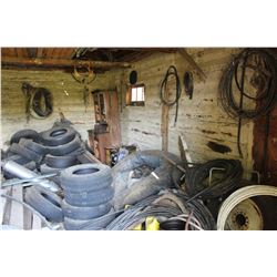 CONTENTS OF OLD GARAGE TO THE WEST