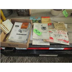 BOX WITH ASSORTED MANUALS