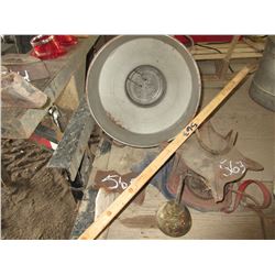 YARD STICK, HEATER, OILER, AXE HEAD, ETC
