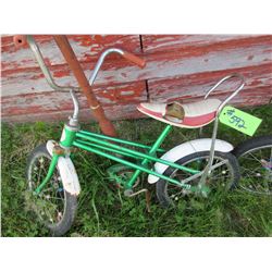 KID'S GREEN BANANA BICYCLE & BLUE BICYCLE