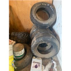 6 TIRES IN ROOM