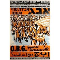 Israel: O.B.G. General Clearance Sale 1928
