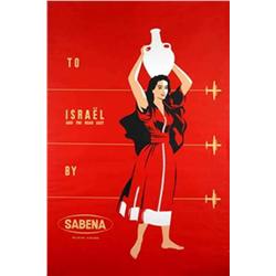 Israel charity: To Israel by Sabena 1950