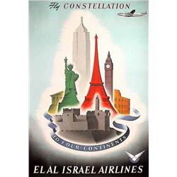 Israel charity: El Al Israel Airlines 1950's