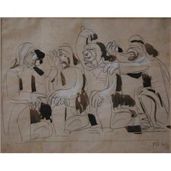 Israel: Crowd at the Oriental Caffee