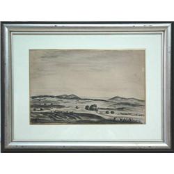 Israel charity: Painting Schverin - Lanscape