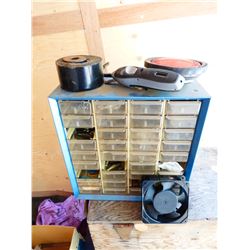 HARDWARE ORGANIZER & CONTENTS, TRAILER LIGHTS, ETC