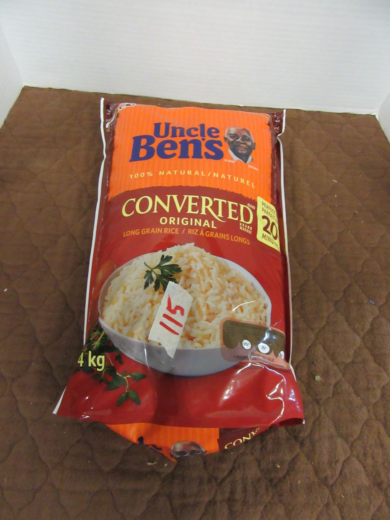 UNCLE BEN'S CONVERTED ORIGINAL RICE (4 KG) - PER BAG