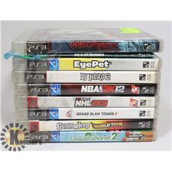 LOT OF 9 PS3 GAMES